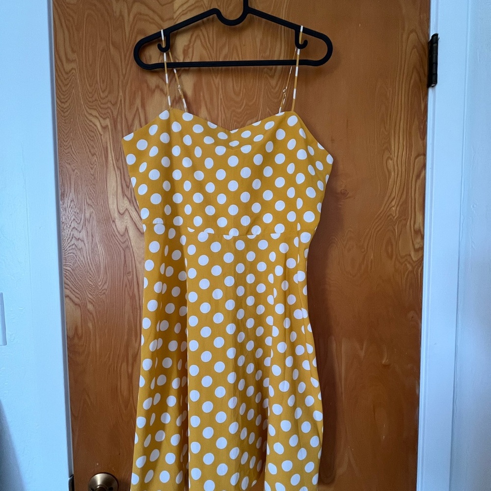 Yellow Polka Dot Dress NWT